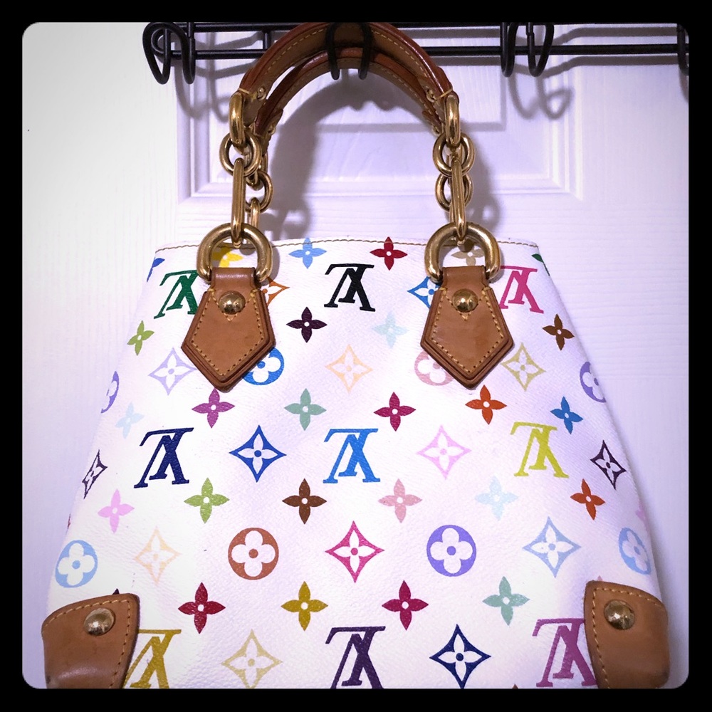 AUTH. LOUIS VUITTON AUDRA HANDBAG